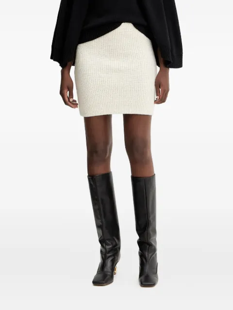 TWINSET falda tejida de canalé