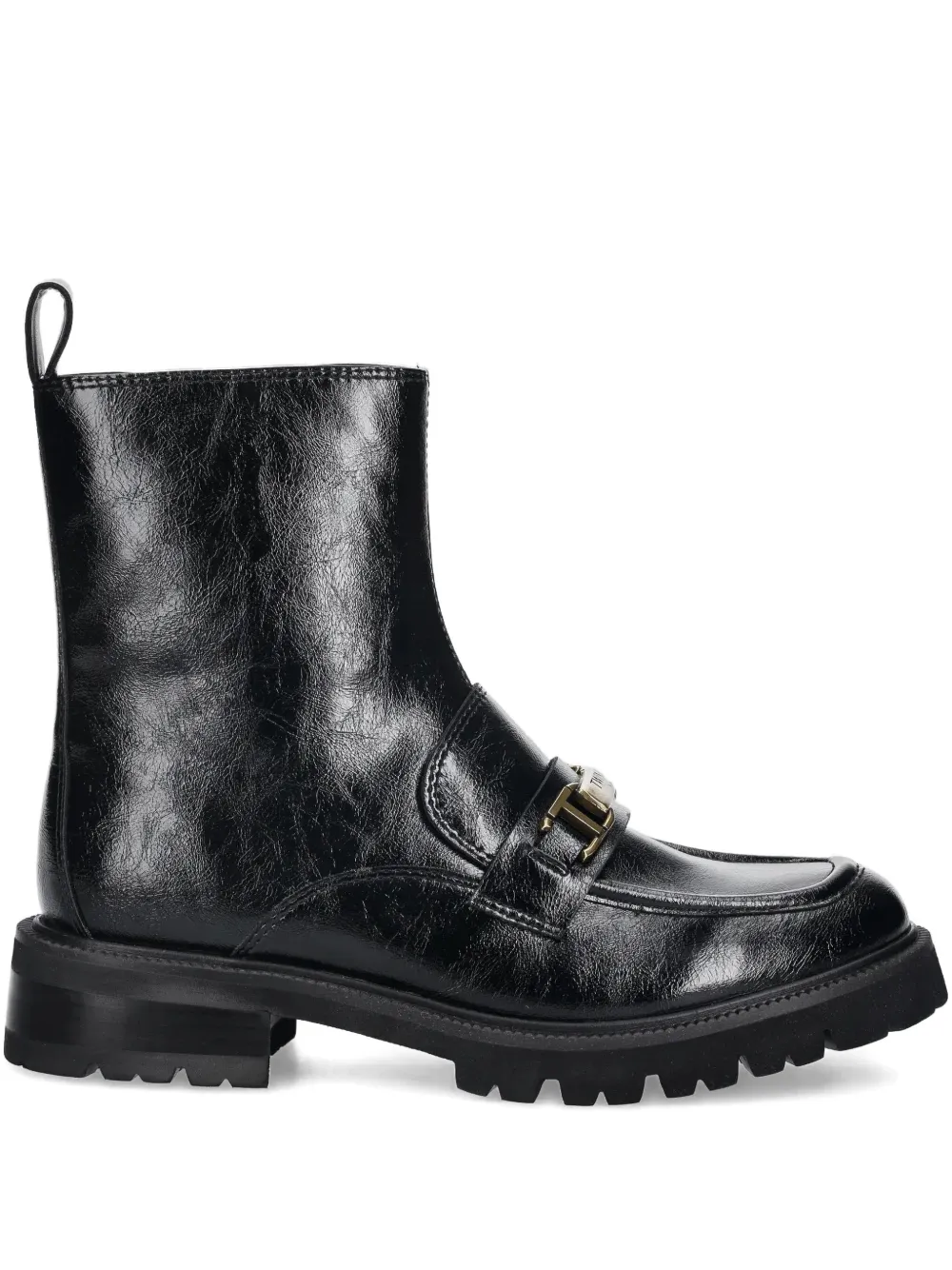 Twinset Buckle-detail Boots In Black