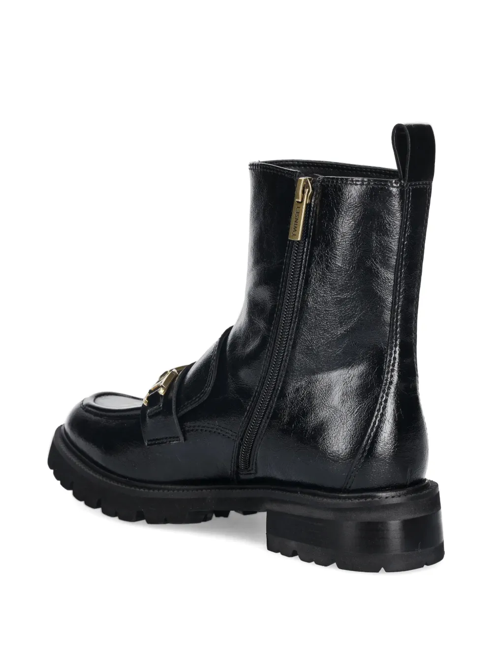 Twinset Buckle-detail Boots In Black