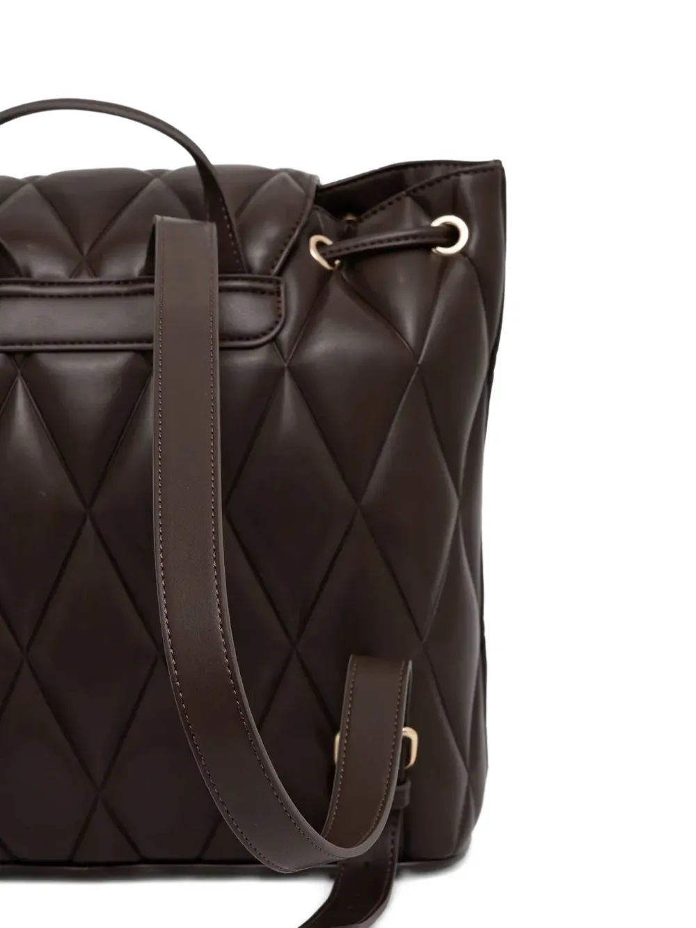 Twinset Logo-plaque Backpack In Brown
