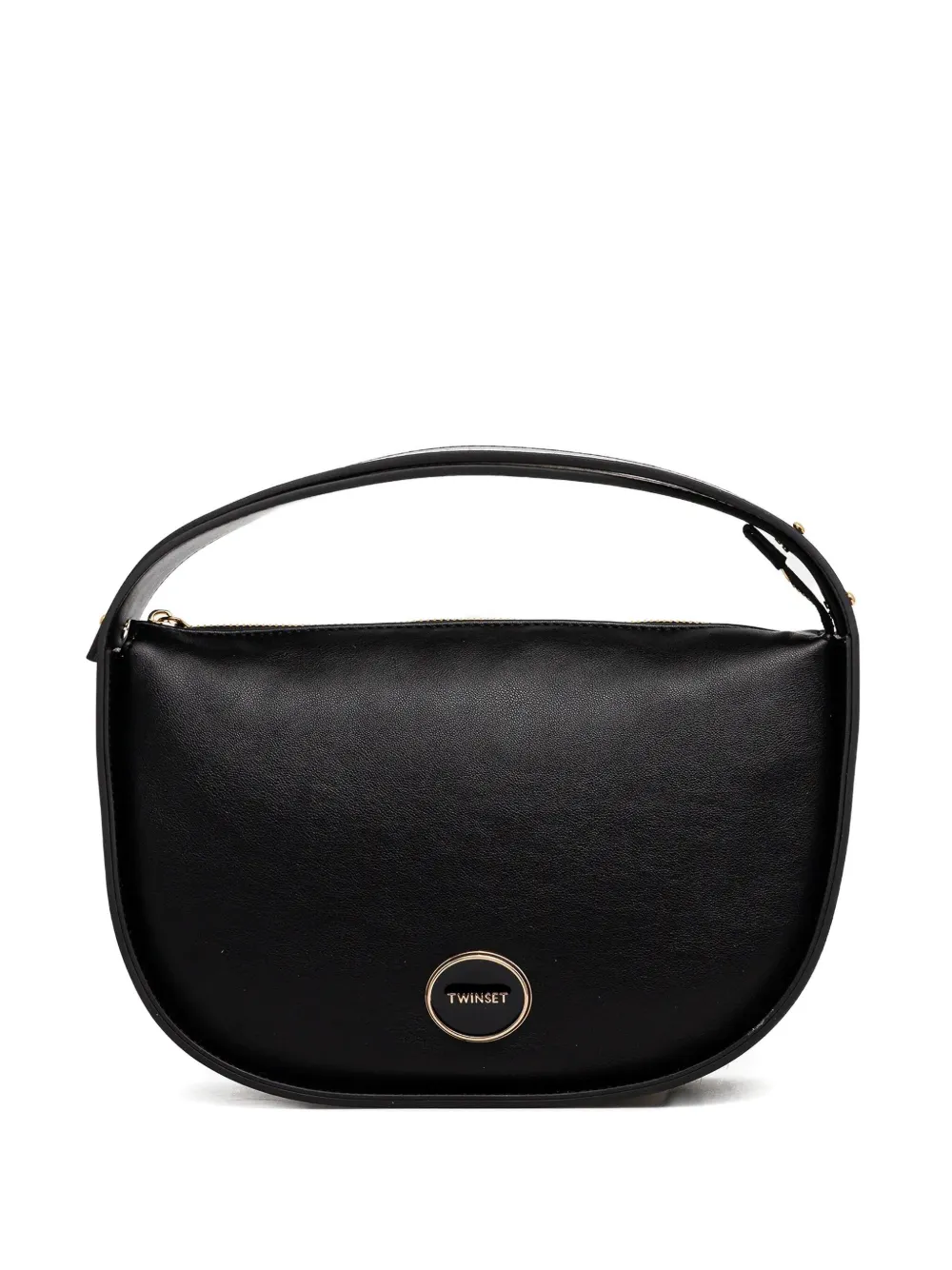 Twinset Logo-plaque Tote Bag In Black