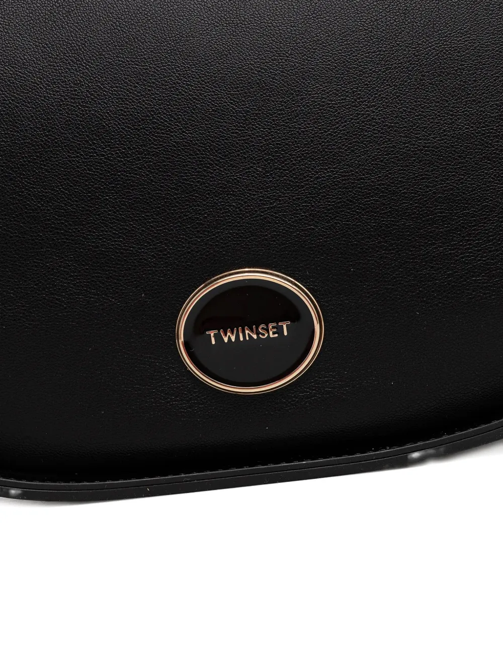 Twinset Logo-plaque Tote Bag In Black