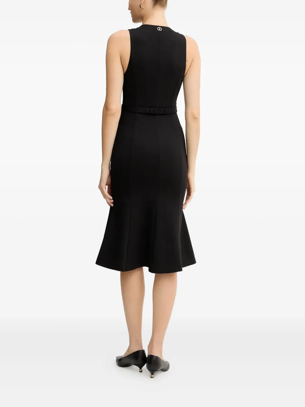Twinset Belted Dress In Black