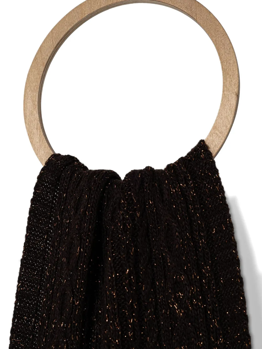 TWINSET Geribbelde sjaal - Bruin