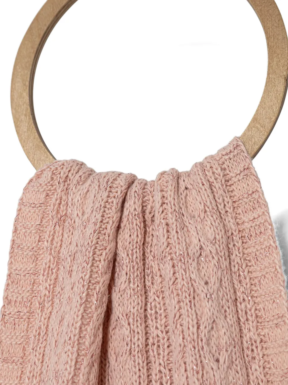 TWINSET Kabelgebreide sjaal - Roze