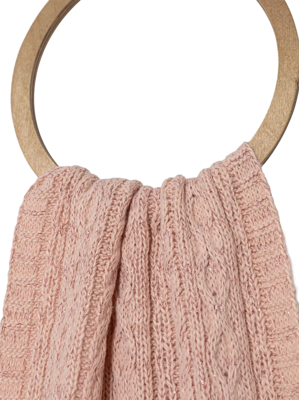 TWINSET Kabelgebreide sjaal Roze