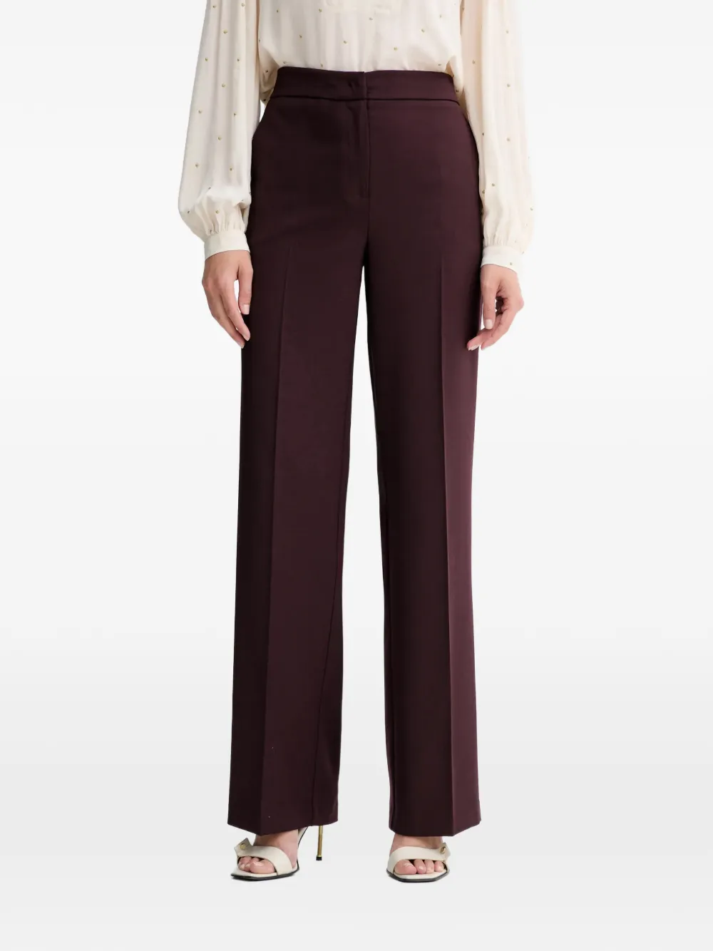 TWINSET elastic-waist tailored trousers | Red | Image 1