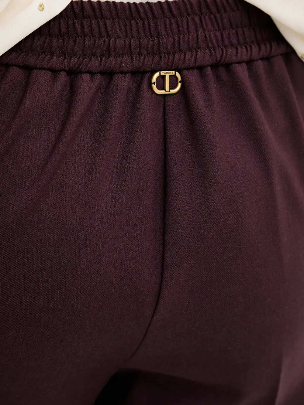 TWINSET Wollen broek Rood