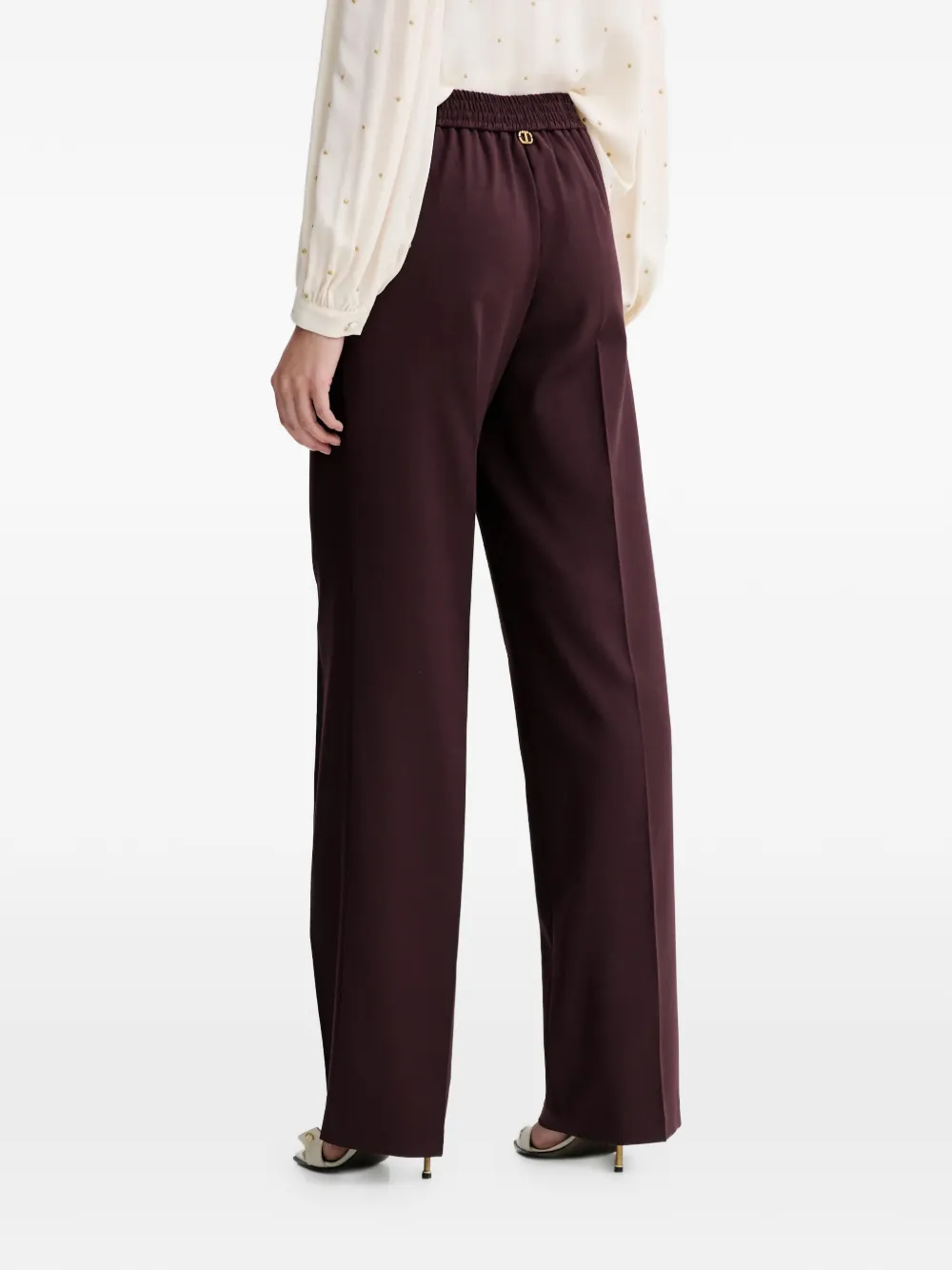 TWINSET Wollen broek Rood