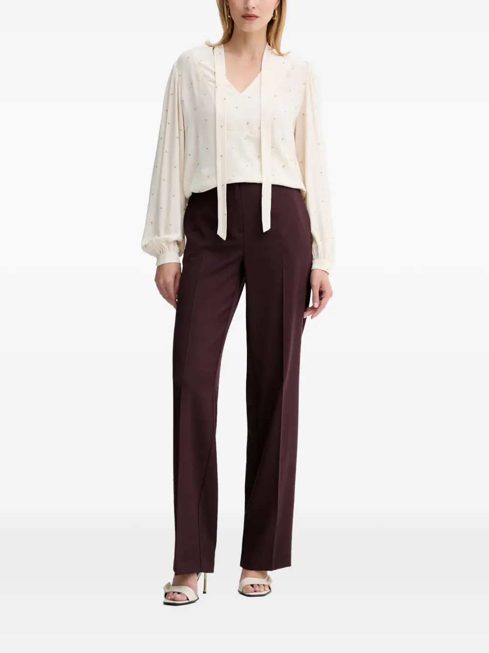 TWINSET Wollen broek - Rood