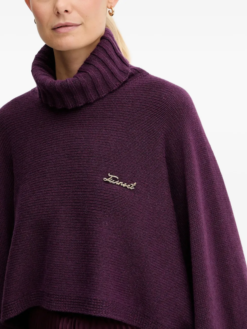 Twinset Logo-lettering Jumper In Purple