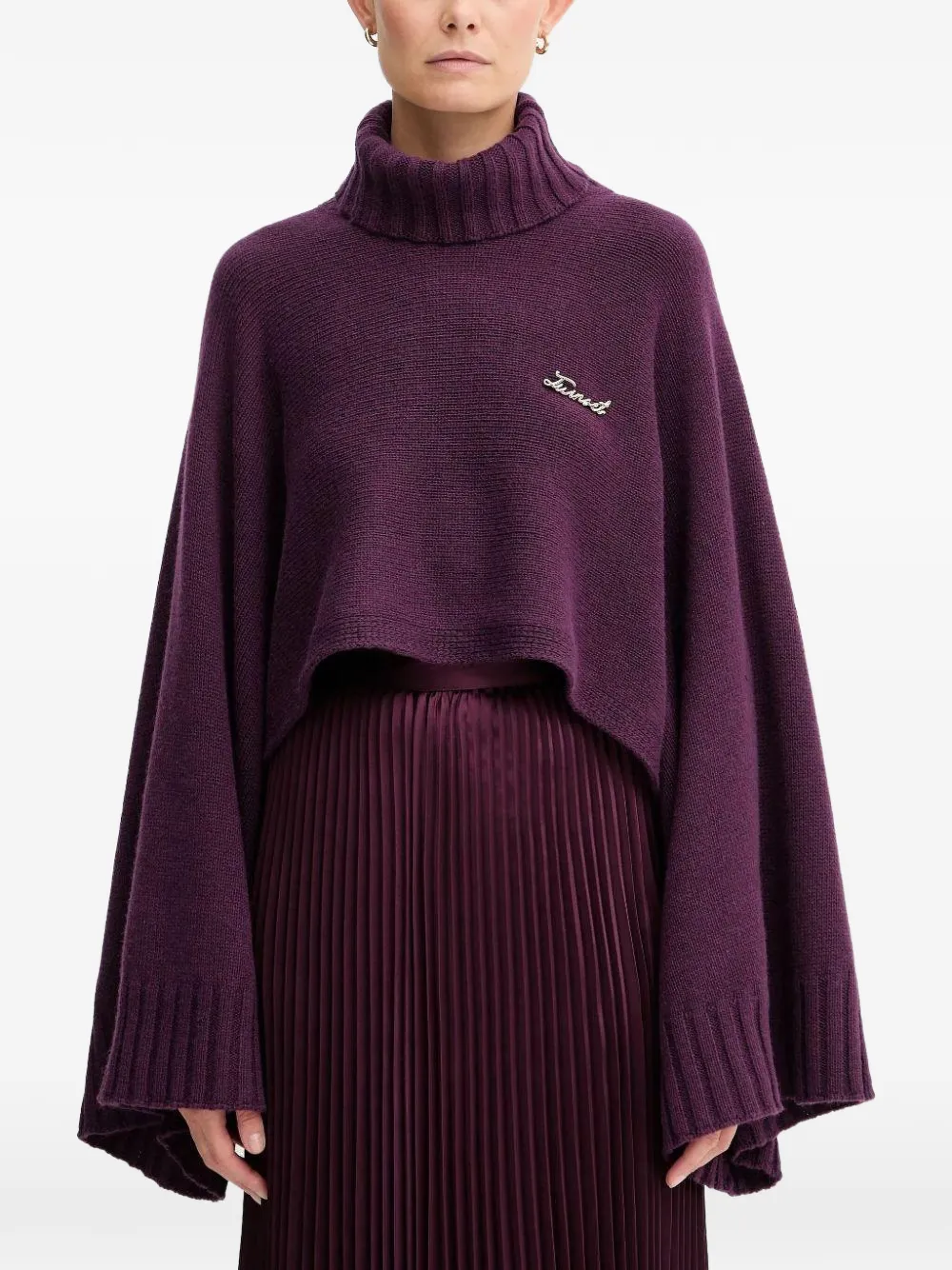 TWINSET logo-lettering jumper - Viola