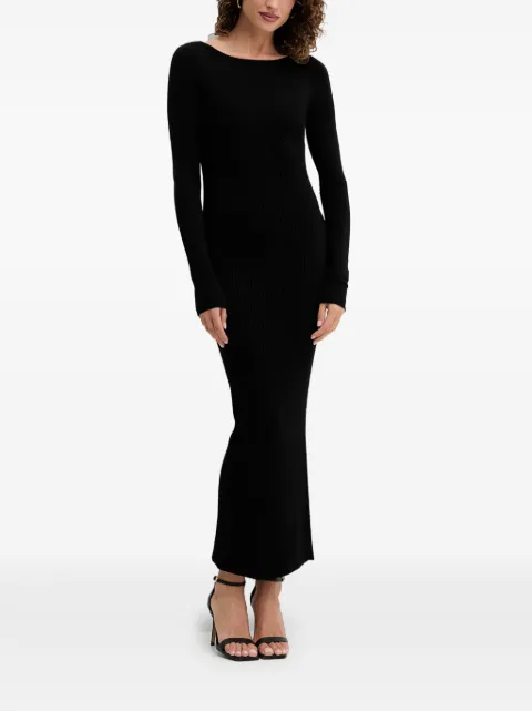 TWINSET long-sleeve ribbed midi dress