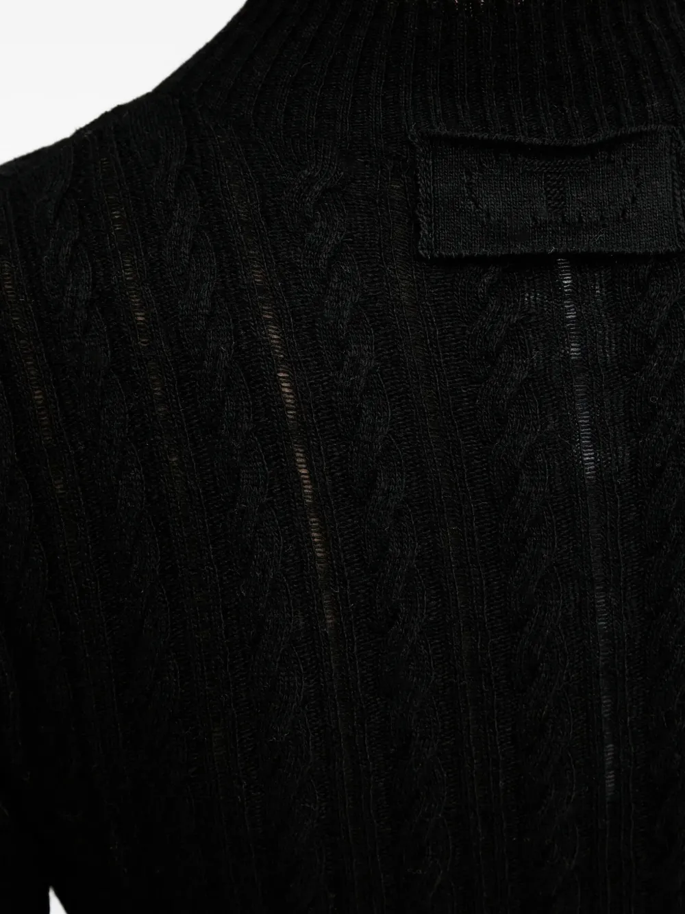 TWINSET Kabelgebreide trui Zwart