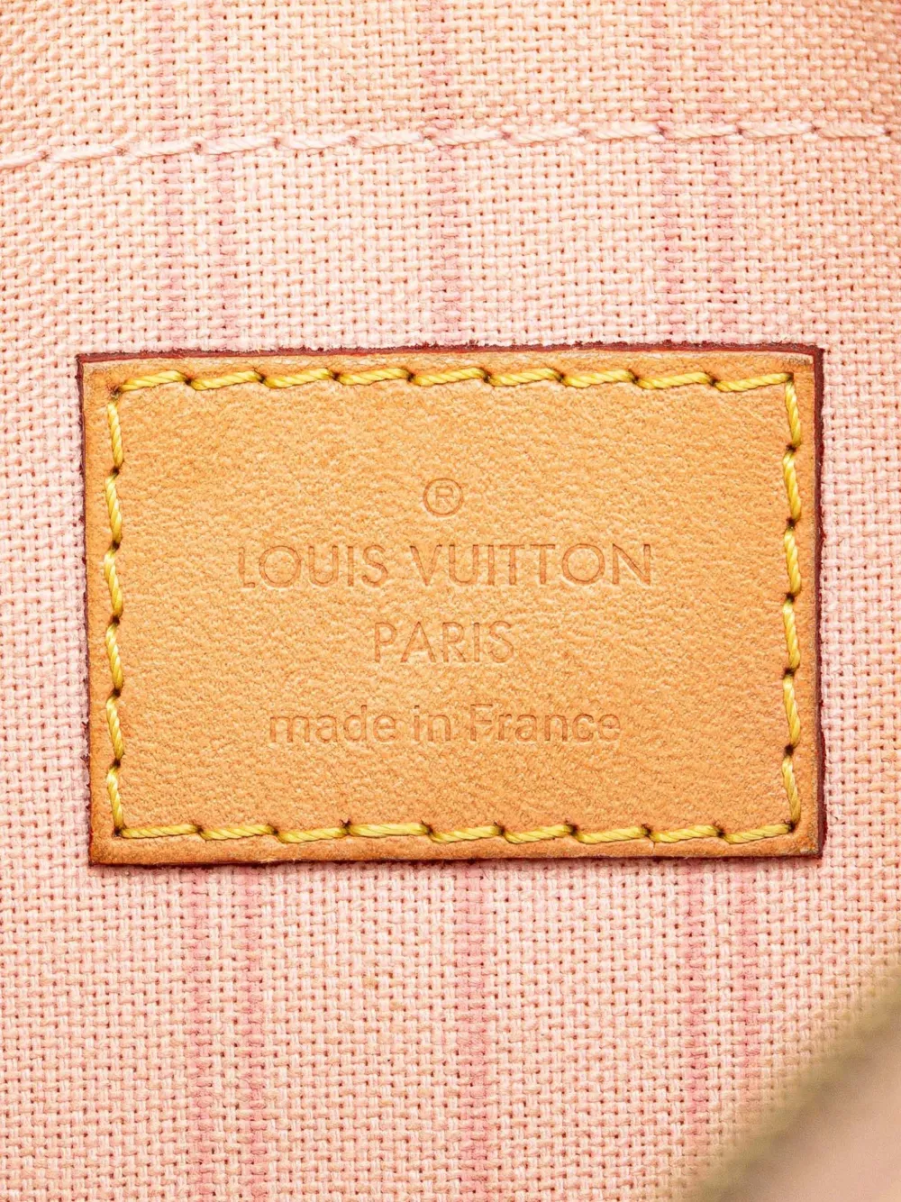 Pre-owned Louis Vuitton 2018 Damier Azur Neverfull Mm Pouch In Blue