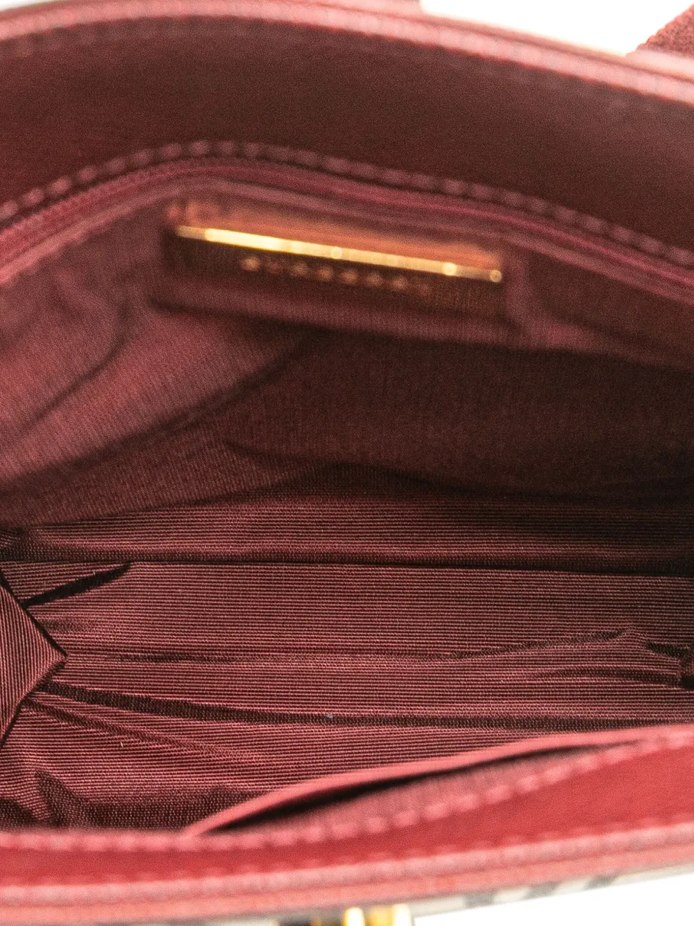 Pre-owned Burberry 2000-2017 House Check Canvas Crossbody Bag In Brown