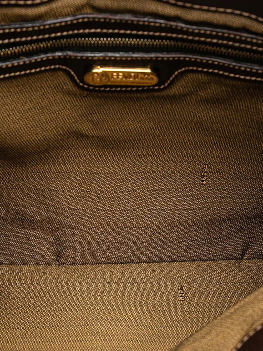 Pre-owned Fendi 20th Century Zucca Canvas Shoulder Bag In Brown