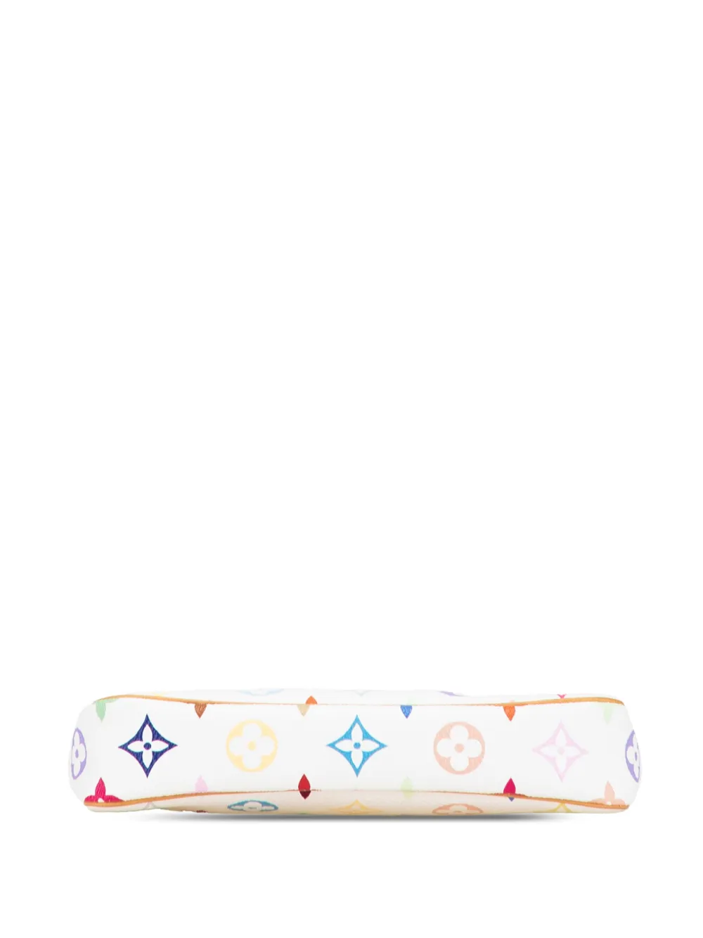 Pre-owned Louis Vuitton 2003 Monogram Multicolore Pochette Accessoires Shoulder Bag In White