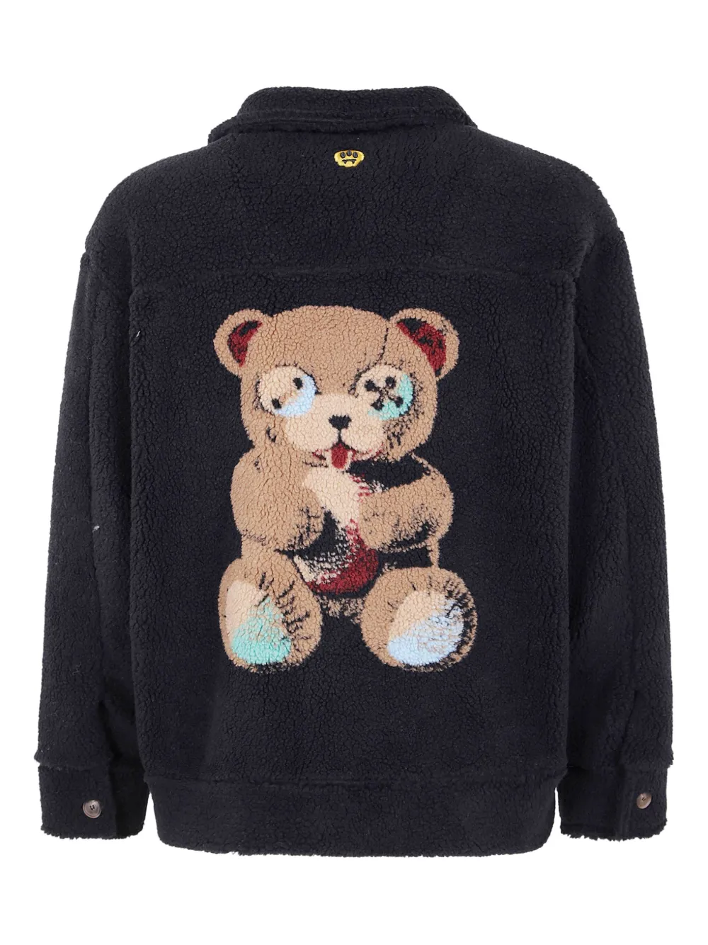Barrow Artificial Fur Teddy Casual Jacket In Blue