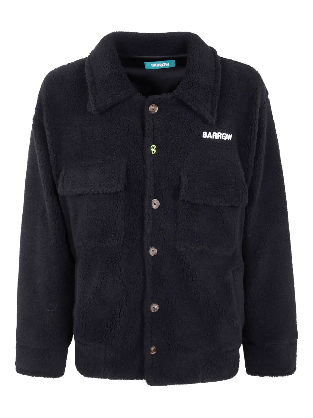 Barrow Artificial Fur Teddy Casual Jacket In Blue