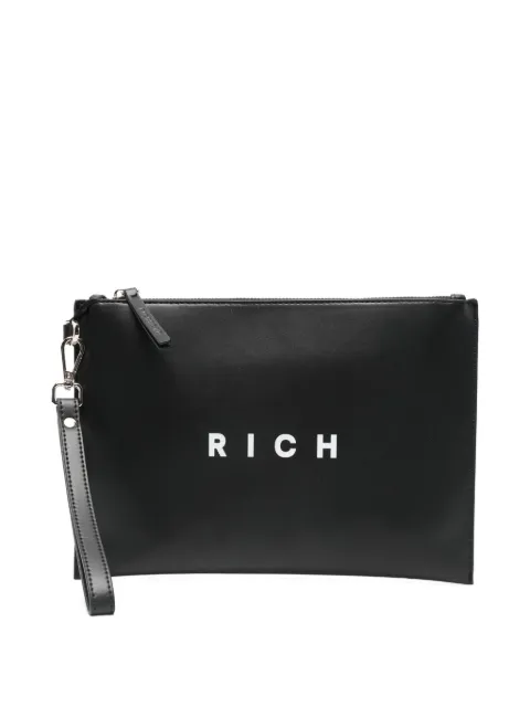 John Richmond leather pouch bag