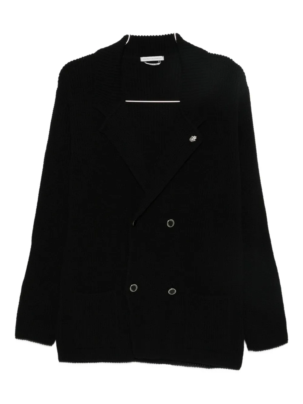 Daniele Alessandrini double-breasted cardigan | Black | Image 1
