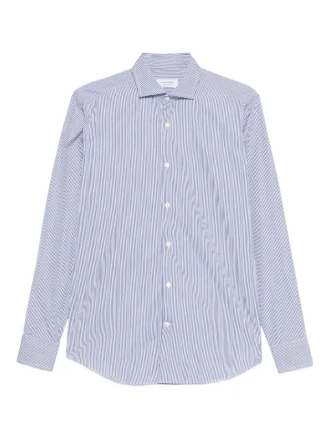 Tintoria Mattei camisa con rayas estampadas