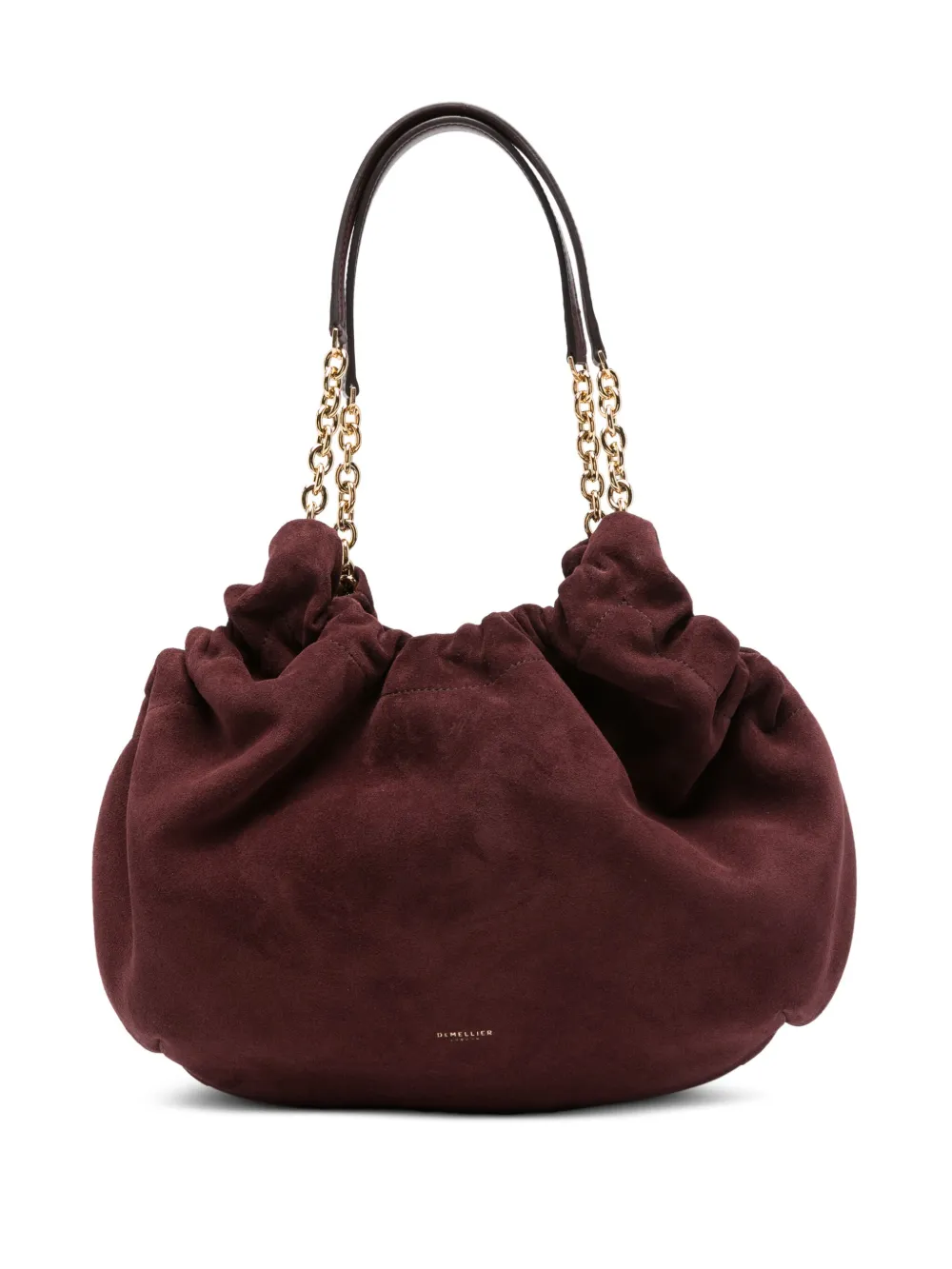 Demellier Suede Shoulder Bag In Red