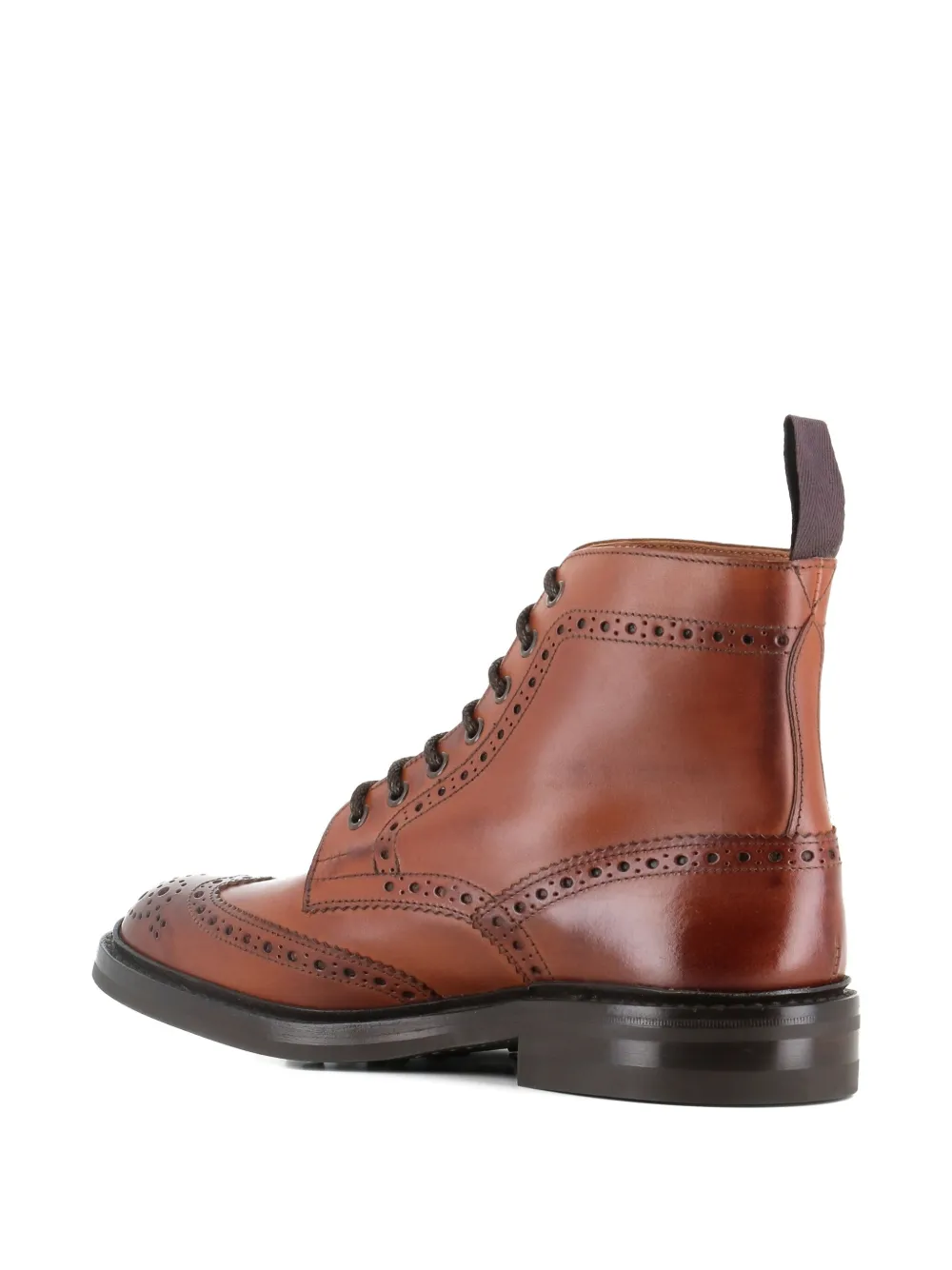 Tricker's Stow burnished brogue boots | Biker Boots | Image 2