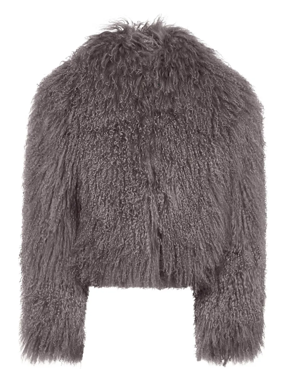 Salvatore Santoro curly-hair lamb-fur coat | Grey | Image 1