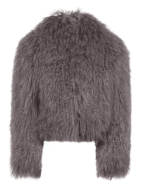 Salvatore Santoro curly-hair lamb-fur coat