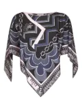 PUCCI tassel-print boat-neck top - Black