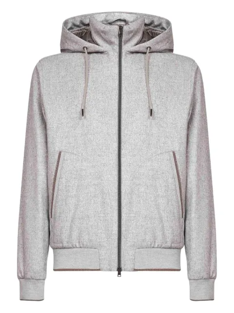 Herno ribbed-trim hooded jacket