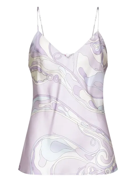 PUCCI wave-print silk top