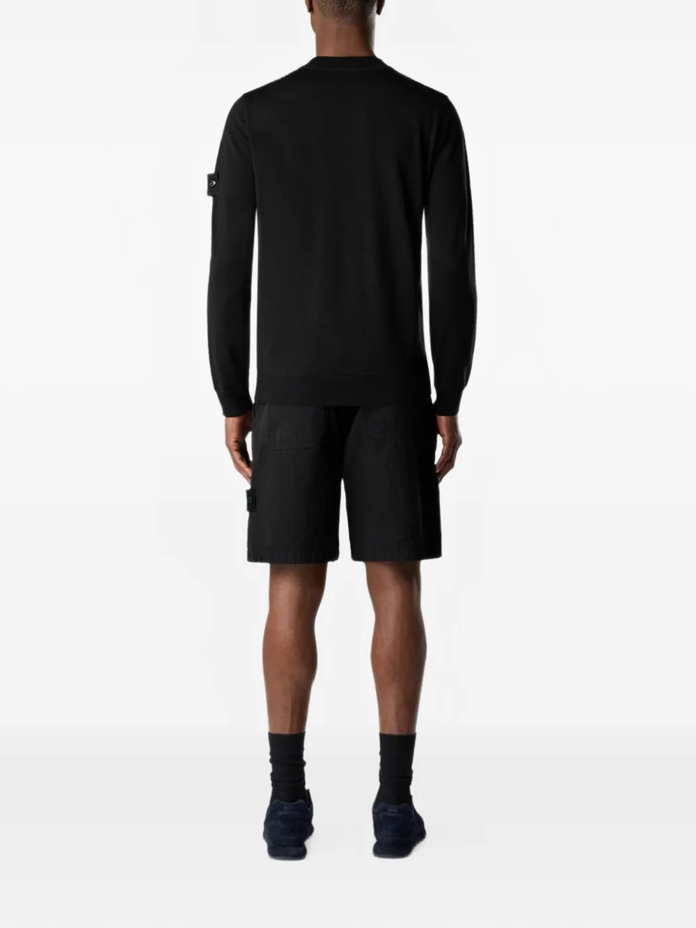 Stone Island Wollen trui met ronde hals Blauw