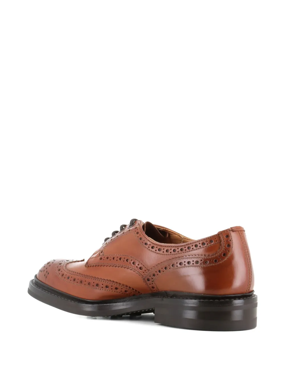 Tricker's Bourton brogue derby schoenen Bruin