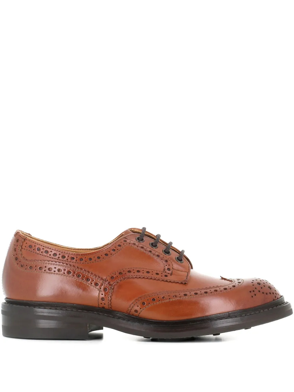 Tricker's Bourton brogue derby schoenen Bruin