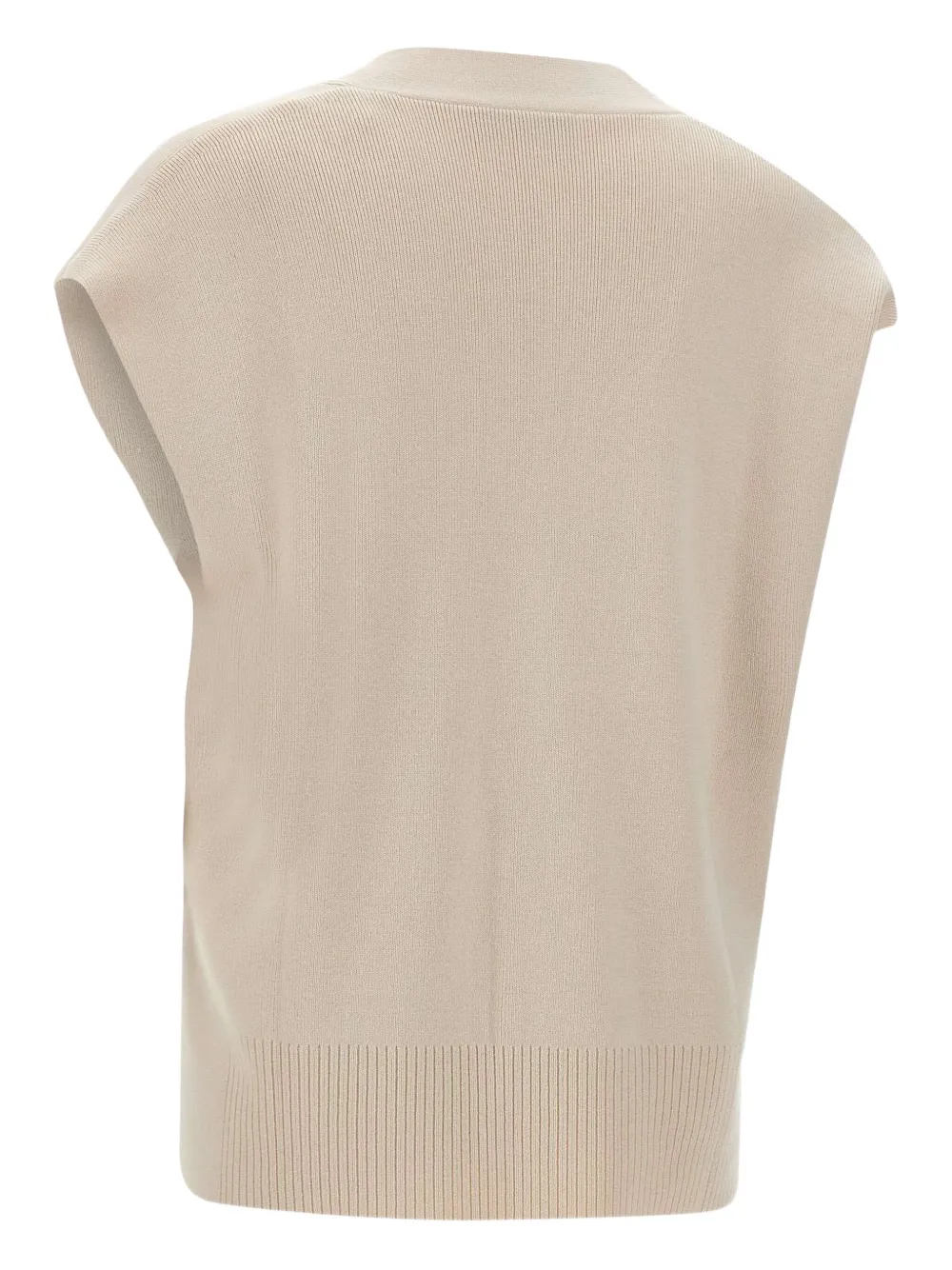 ELENA MIRO` V-neck ribbed top | T-Shirts & Jersey Shirts | Image 2