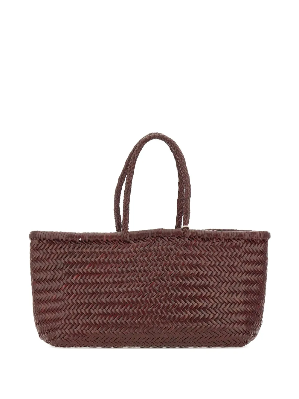 Dragon Diffusion Bamboo Triple Jump Tote In Bordeaux Leather In Burgundy