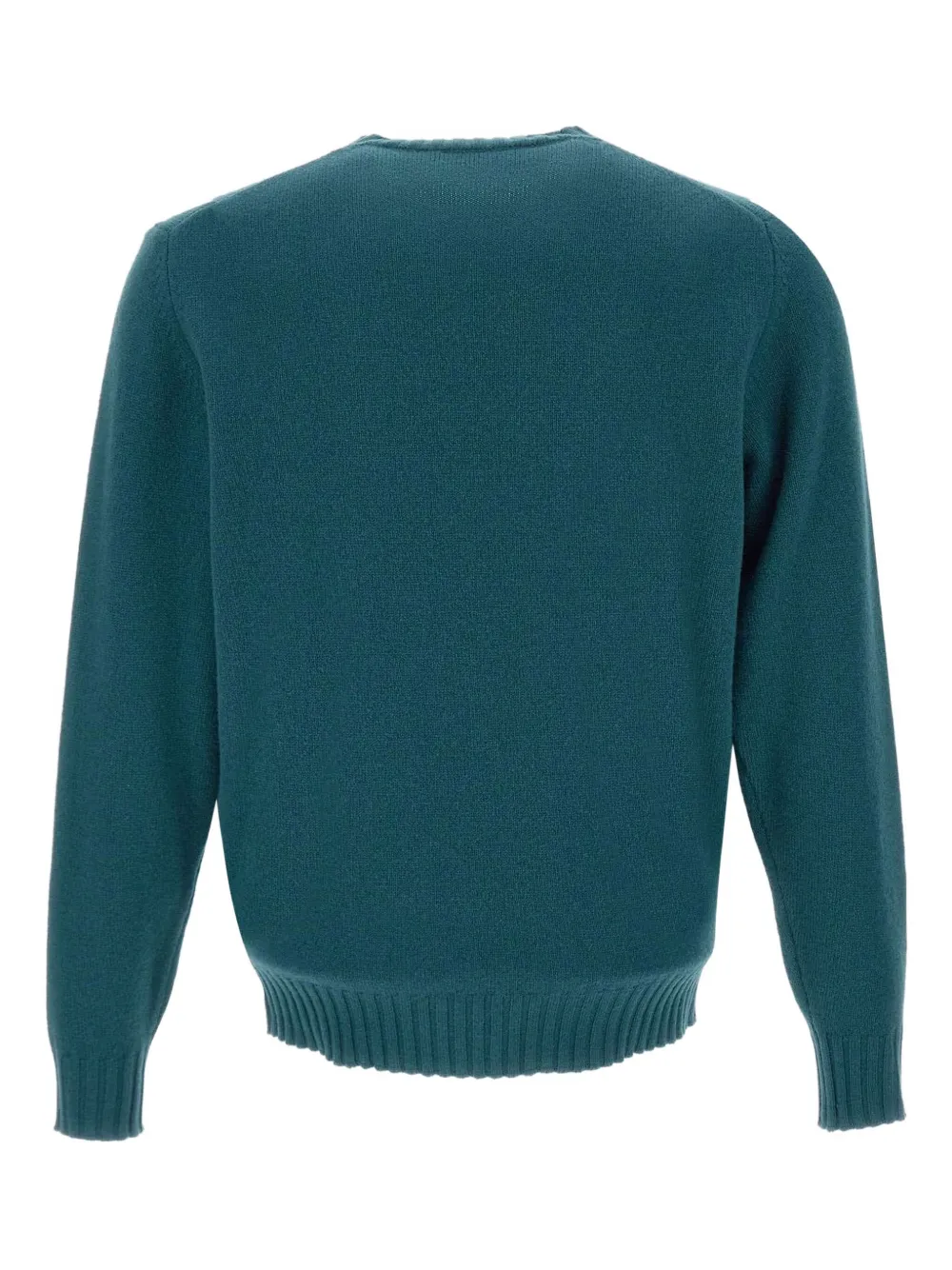 Filippo De Laurentiis Crew-neck Ribbed-cuff Sweater In Green