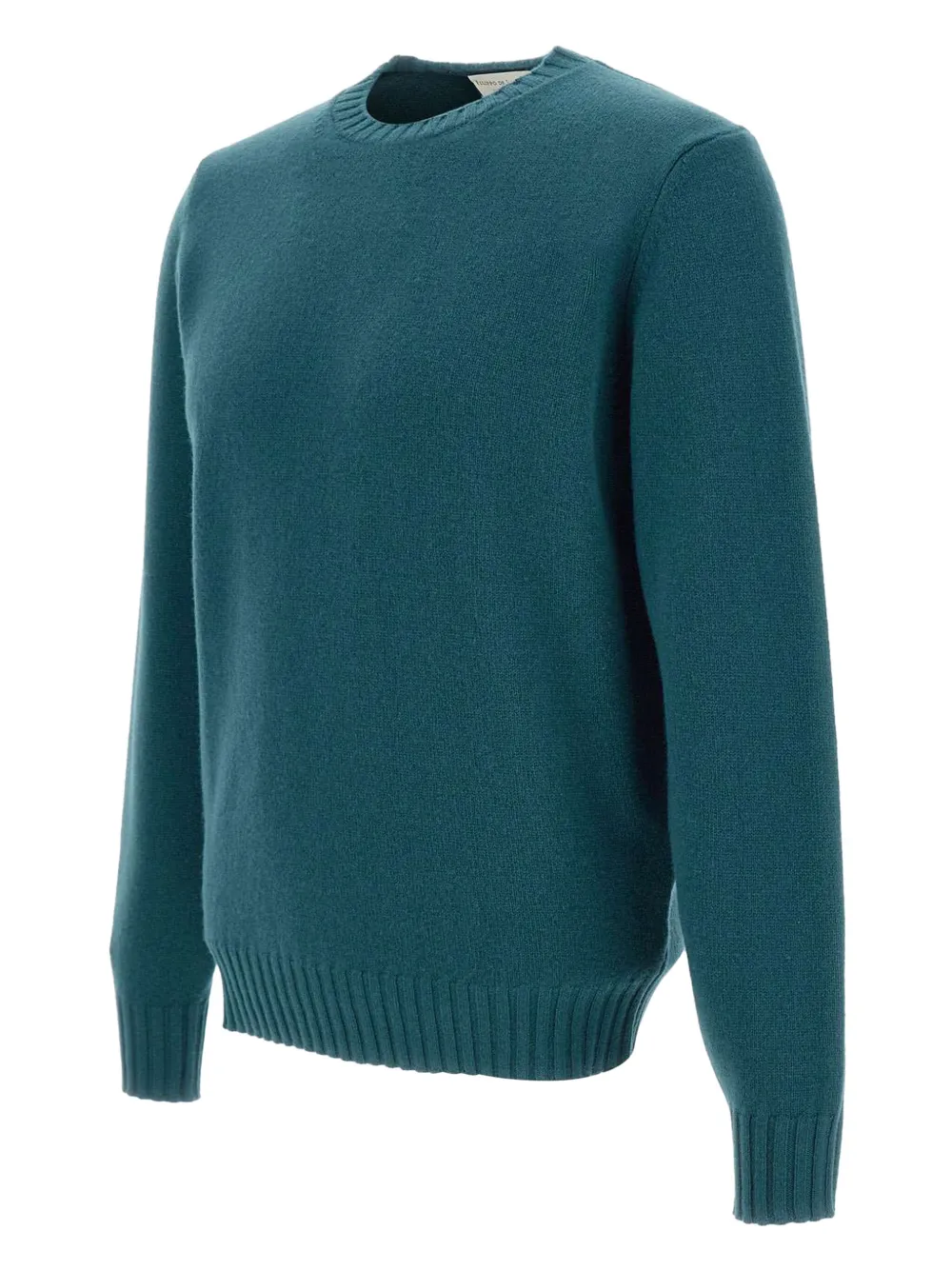 Filippo De Laurentiis Crew-neck Ribbed-cuff Sweater In Green