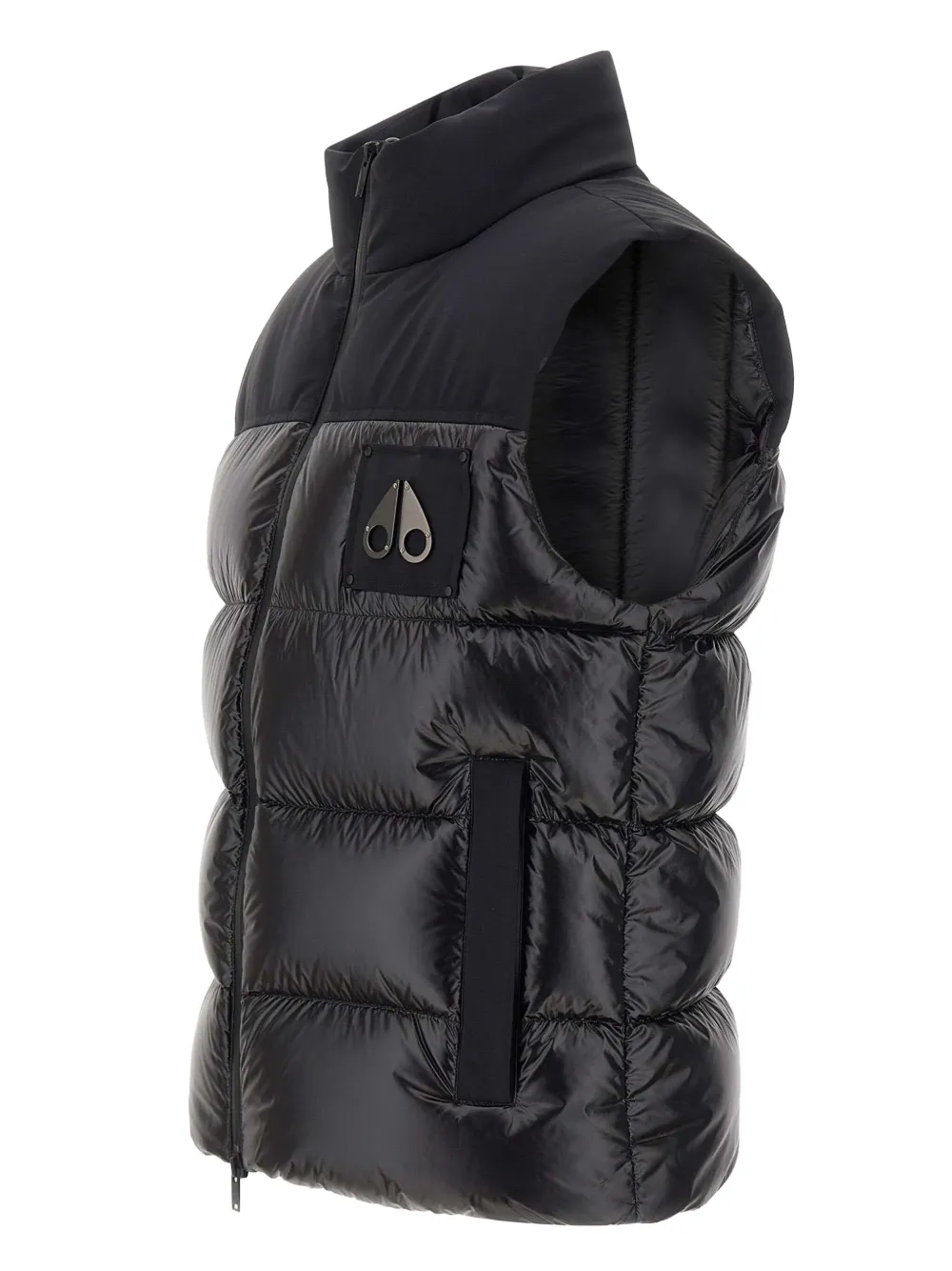 Moose Knuckles Logo-plaque Gilet In Black