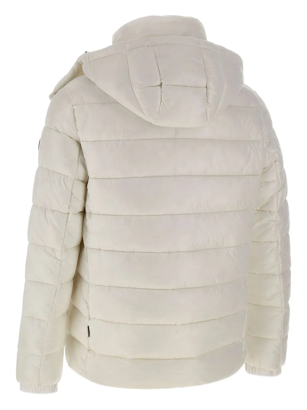 Save The Duck Detachable-hood Quilted Coat In White