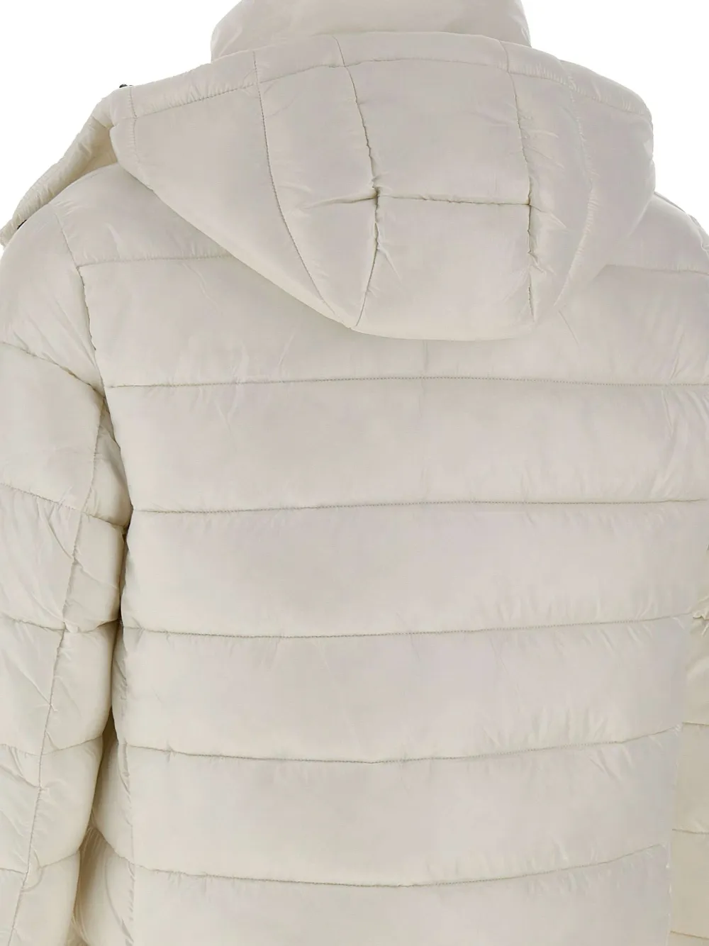 Save The Duck Detachable-hood Quilted Coat In White