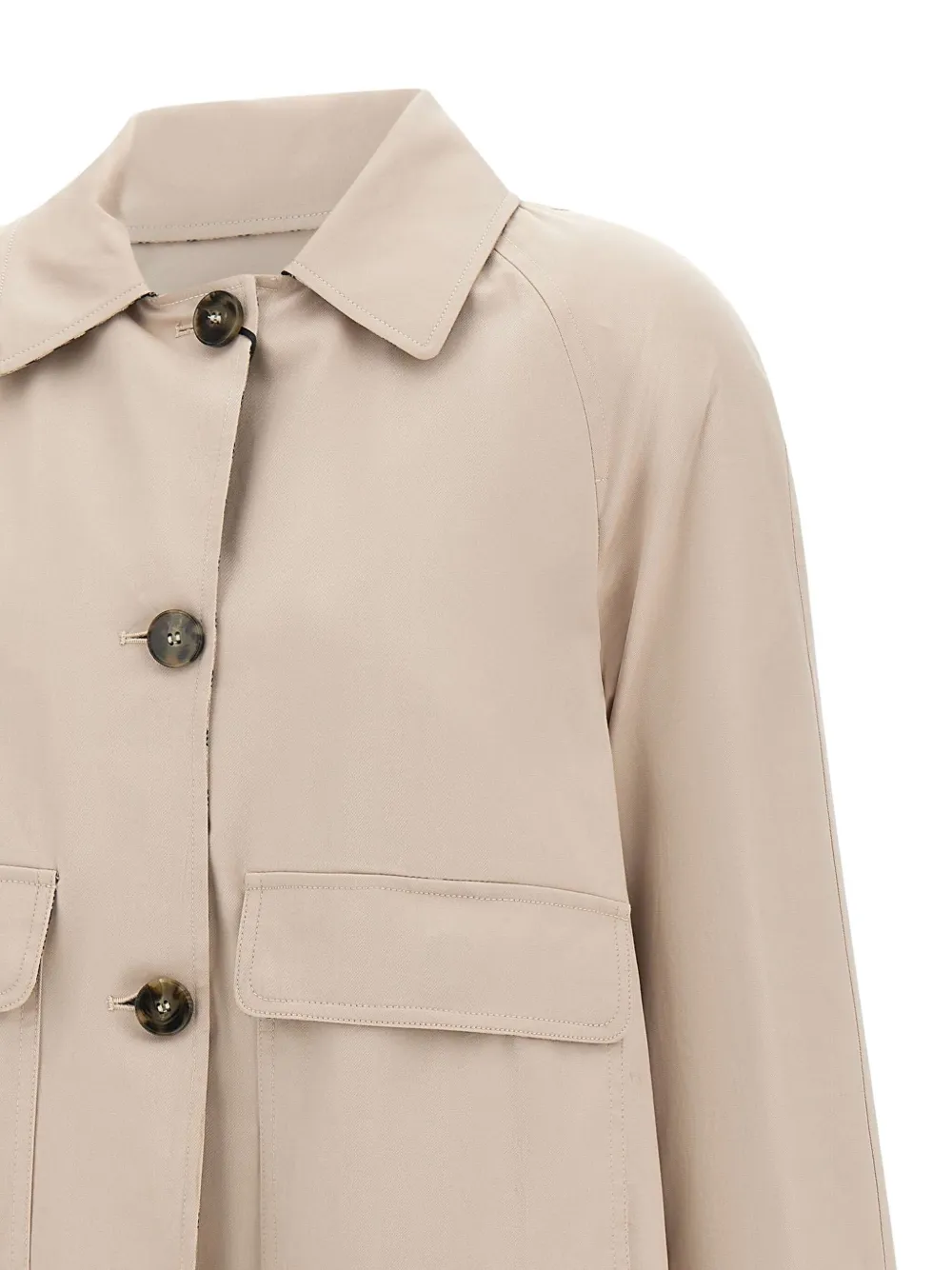 Marella Flap-pocket Buttoned Jacket In White