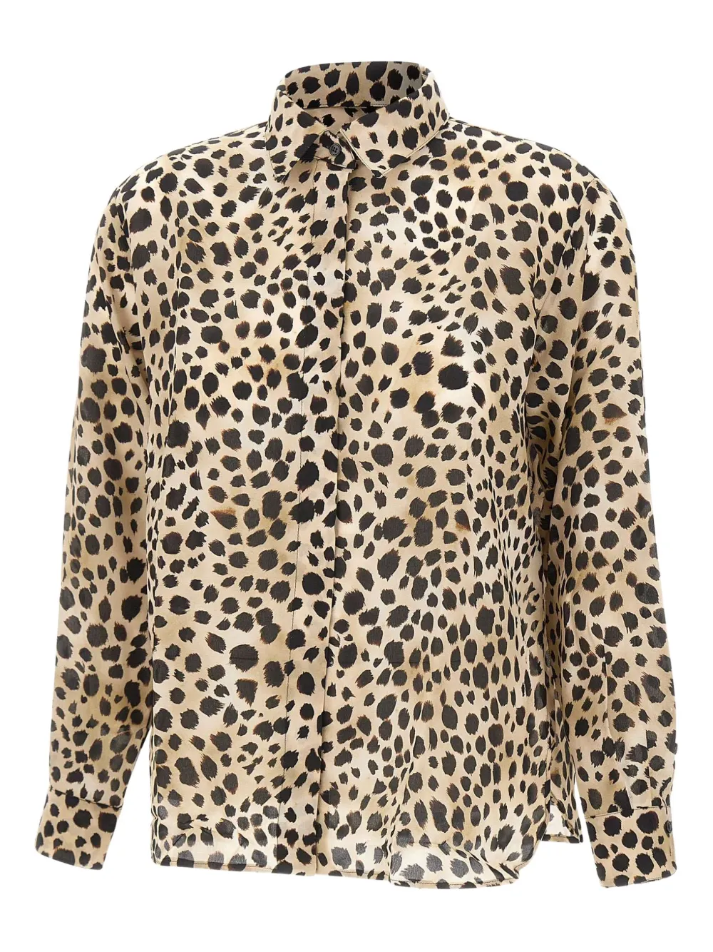 Marella Faretra blouse met dierenprint Beige
