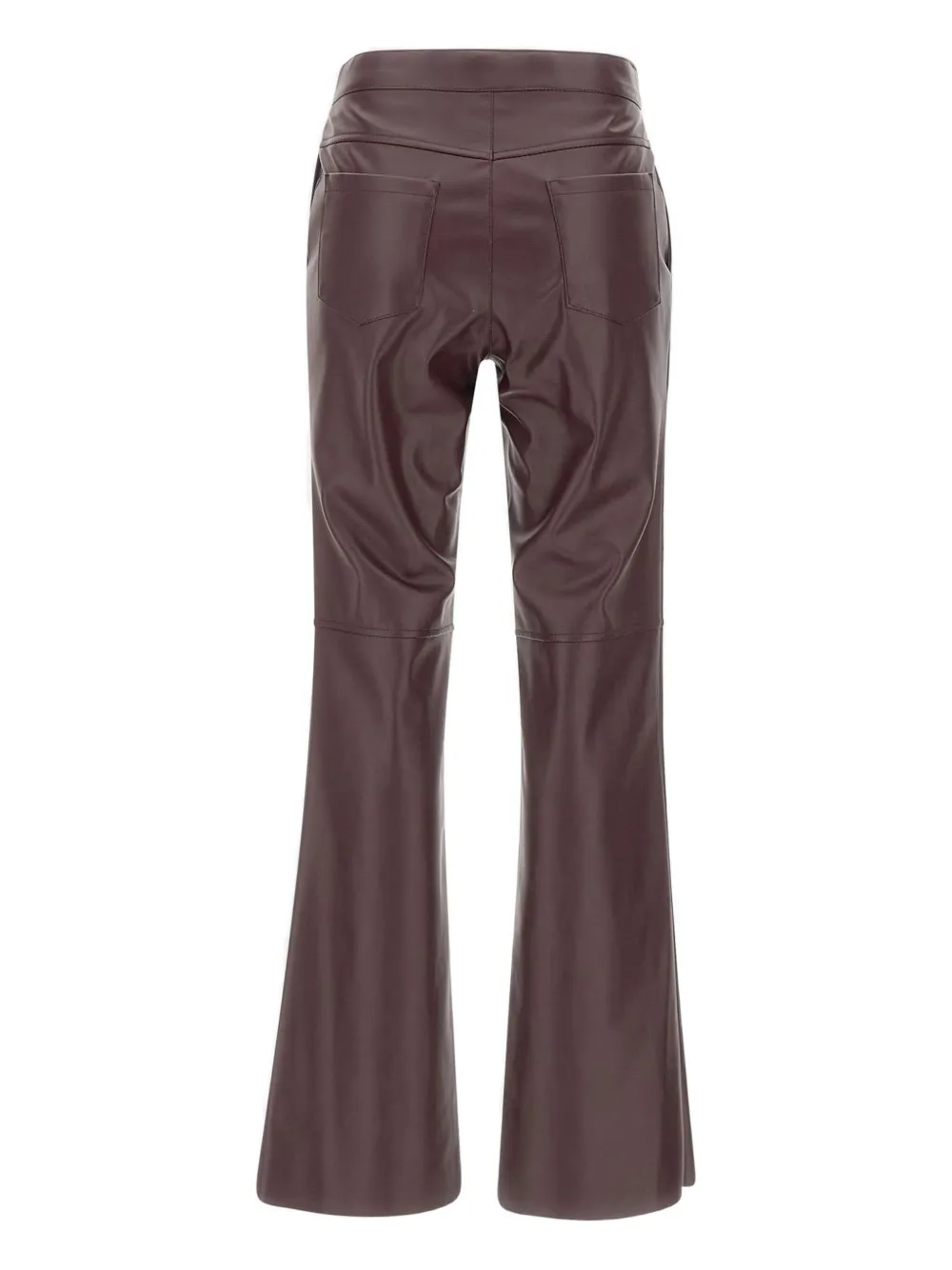 Kaos faux-leather flared trousers - Rood