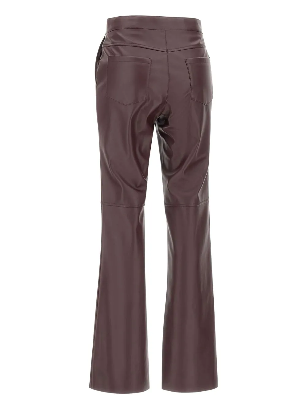 kaos Flared broek van imitatieleer Rood