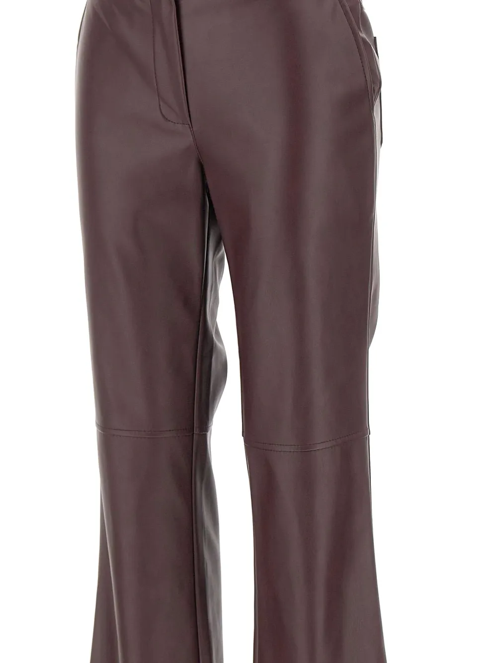 kaos Flared broek van imitatieleer Rood