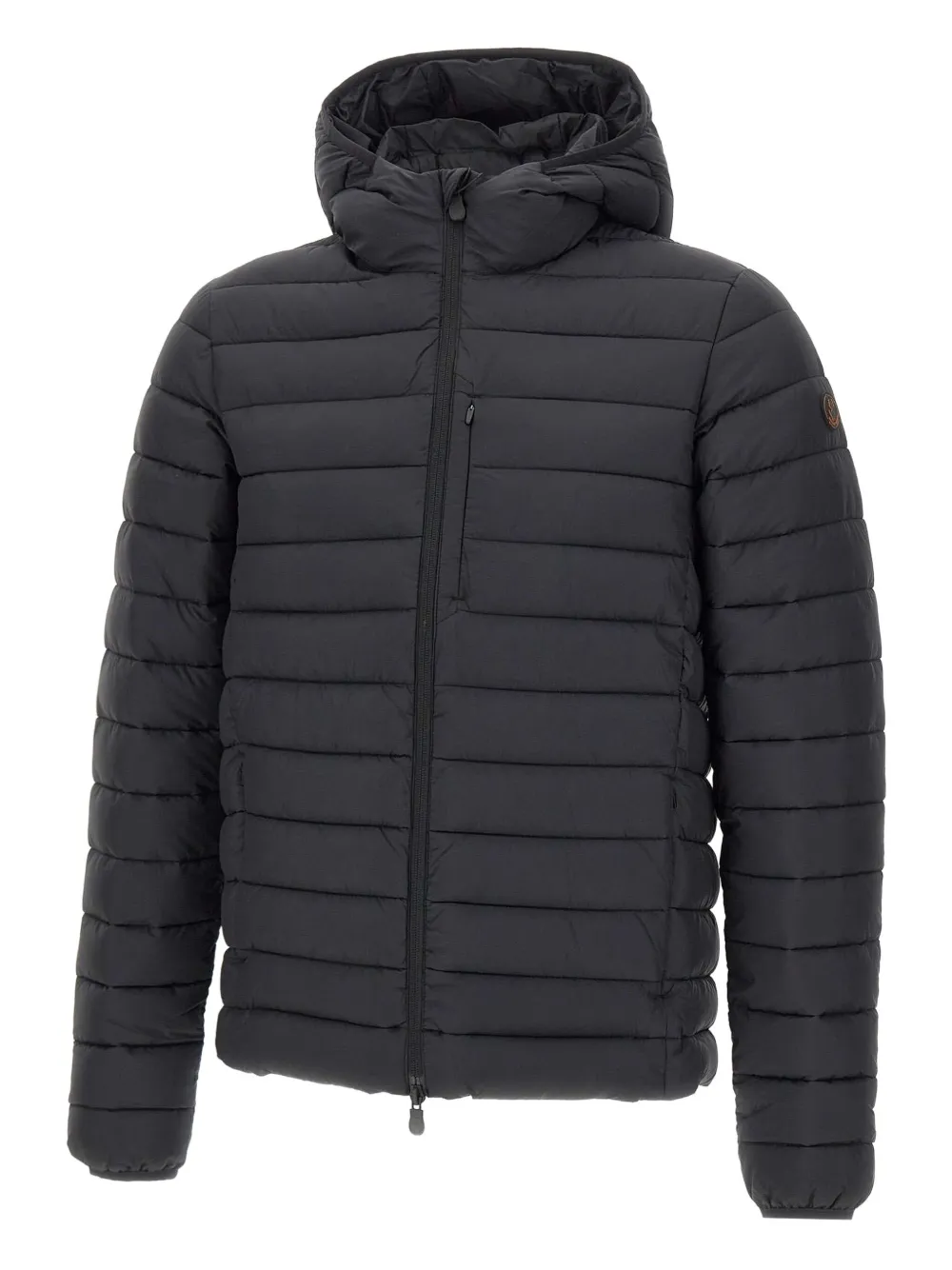 Save The Duck Hooded Padded Jacket In Black